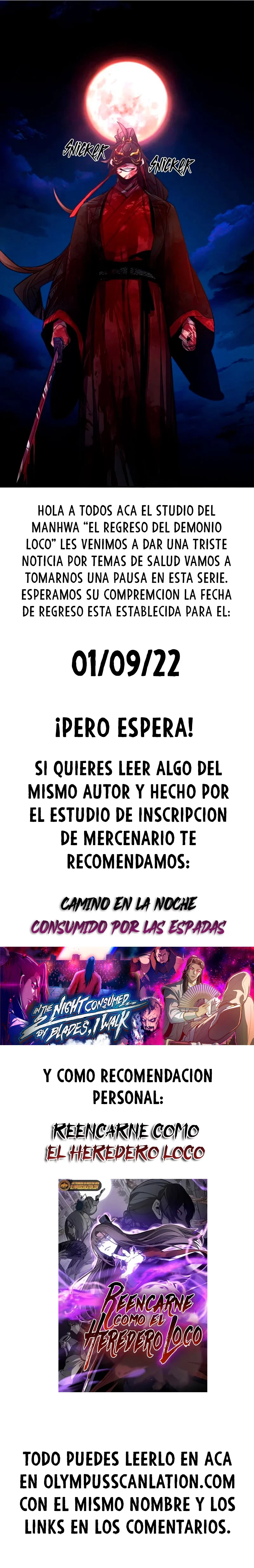 El Regreso del Demonio Loco Capitulo 52.5 page 1