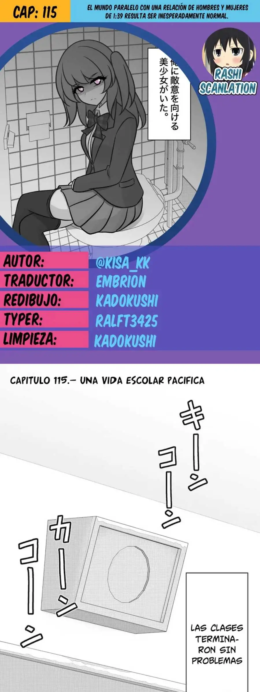 El mundo paralelo con una relación de hombres y mujeres de 1:39 resulta ser inesperadamente normal. Capitulo 115 page 0