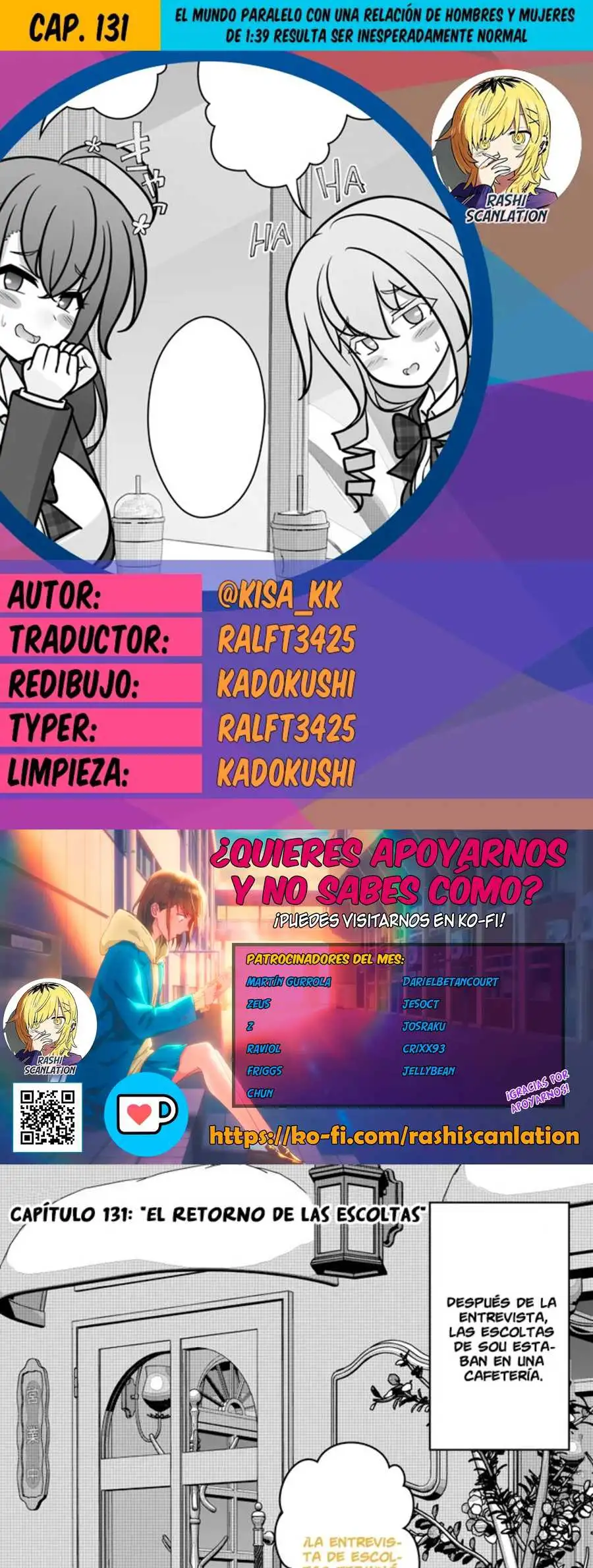El mundo paralelo con una relación de hombres y mujeres de 1:39 resulta ser inesperadamente normal. Capitulo 131 page 0