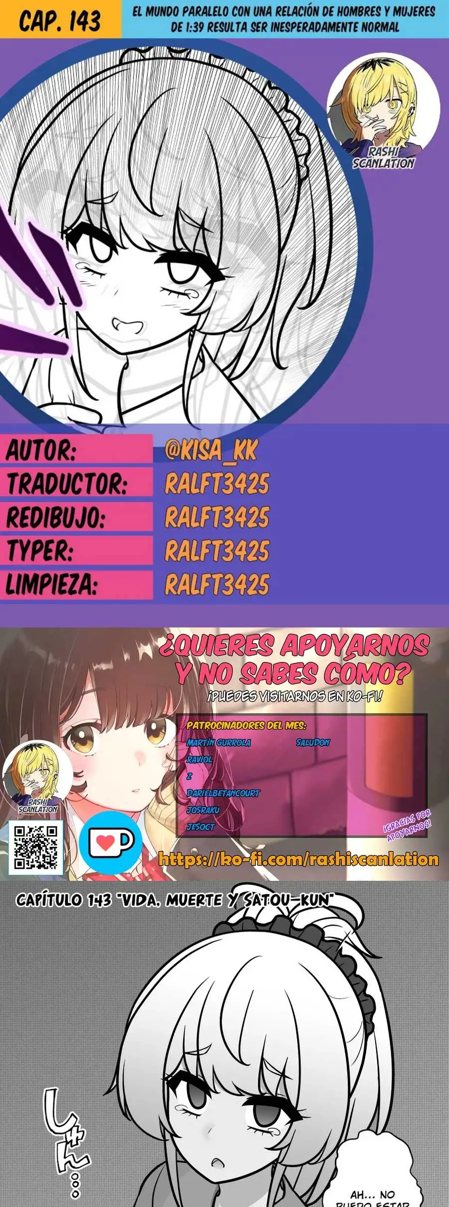 El mundo paralelo con una relación de hombres y mujeres de 1:39 resulta ser inesperadamente normal. Capitulo 143 page 0