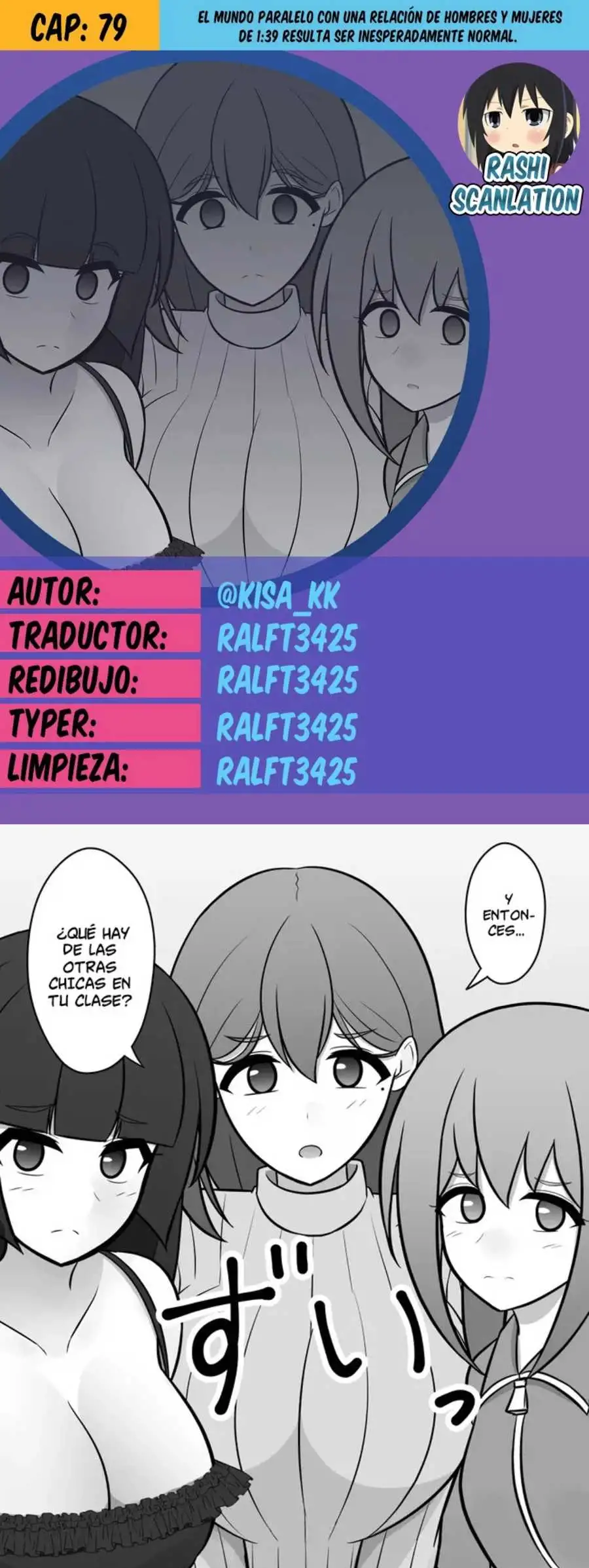 El mundo paralelo con una relación de hombres y mujeres de 1:39 resulta ser inesperadamente normal. Capitulo 79 page 0
