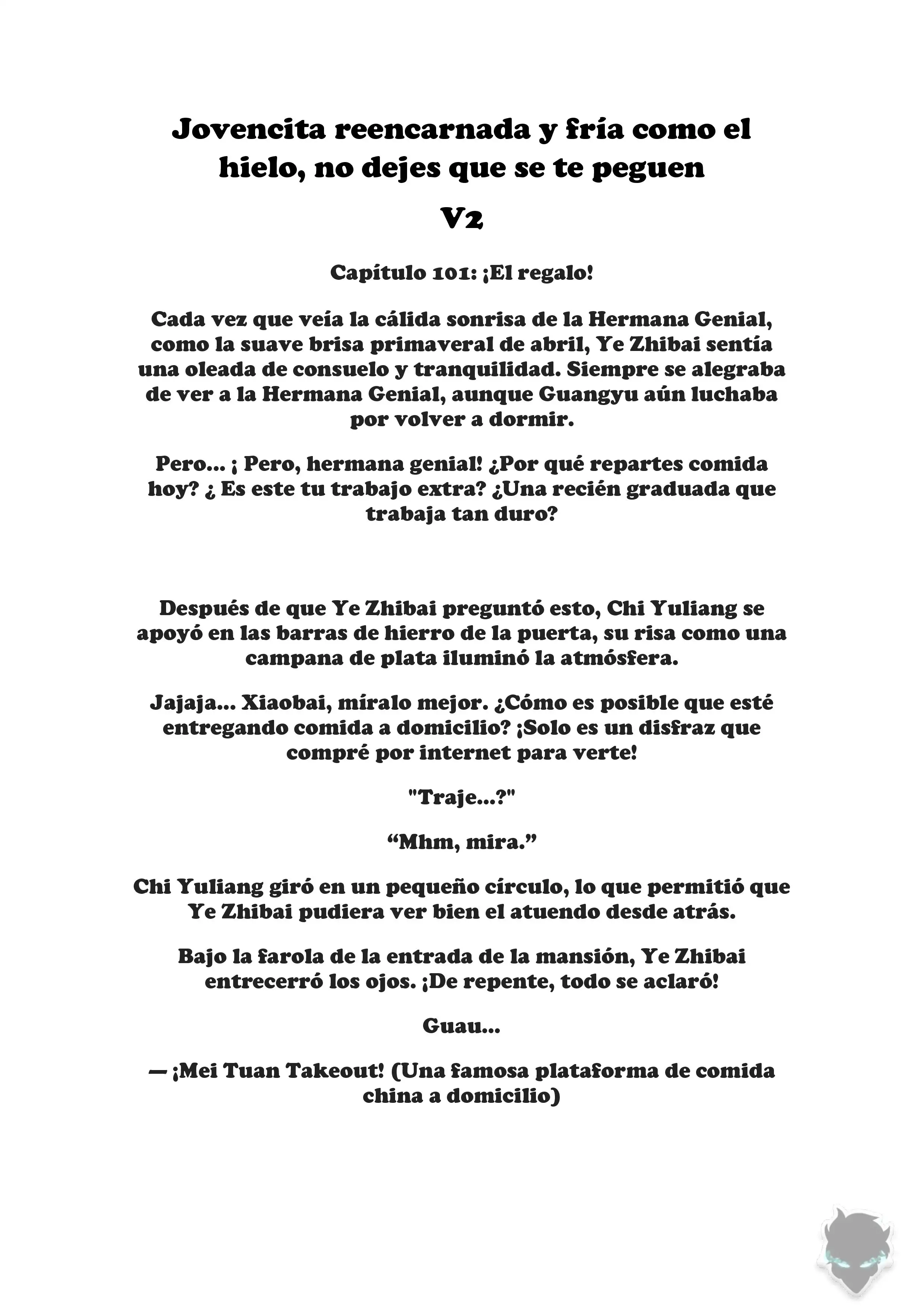 Jovencita reencarnada y fría como el hielo, no dejes que se te peguen Capitulo 101 page 0