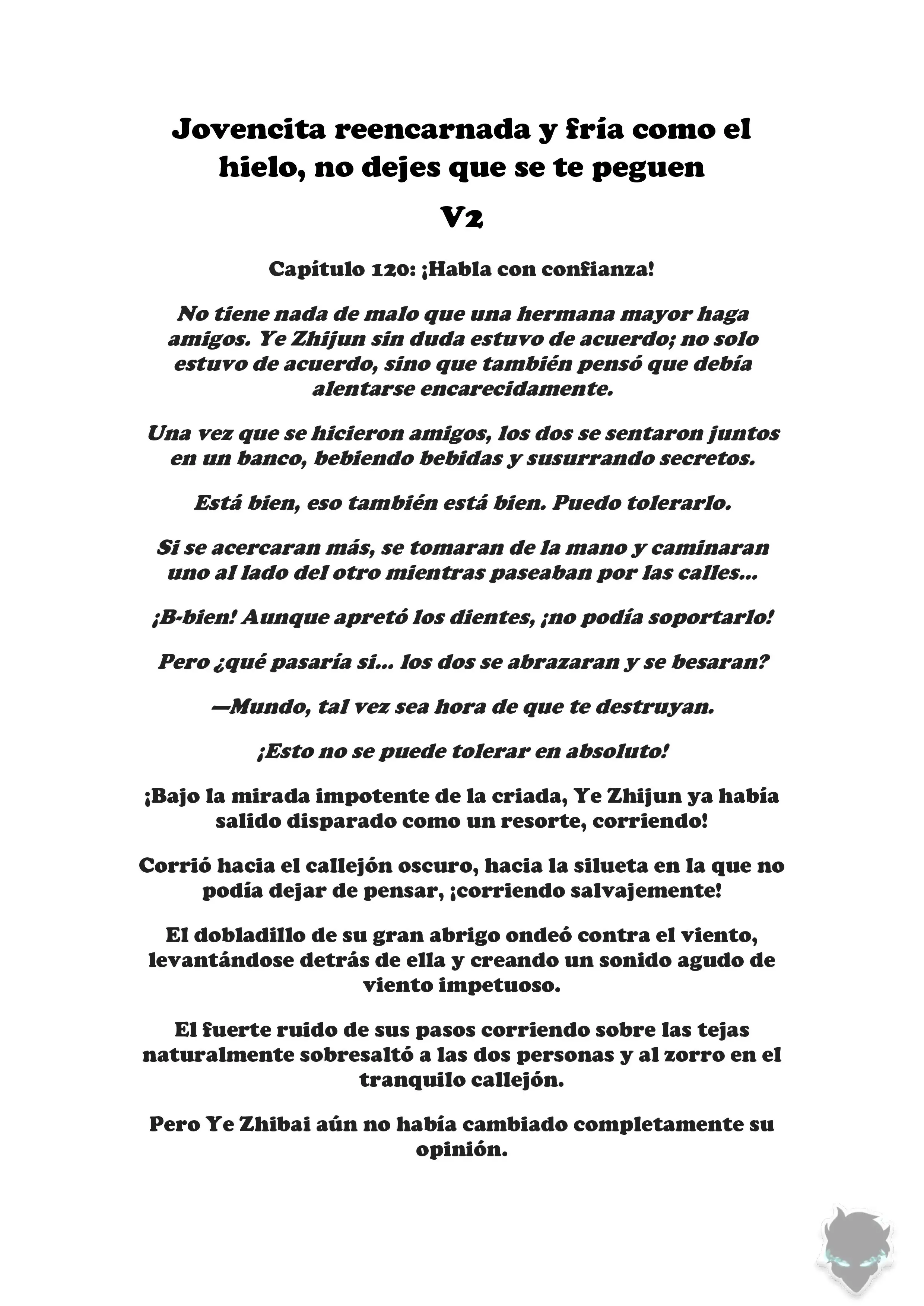 Jovencita reencarnada y fría como el hielo, no dejes que se te peguen Capitulo 120 page 0