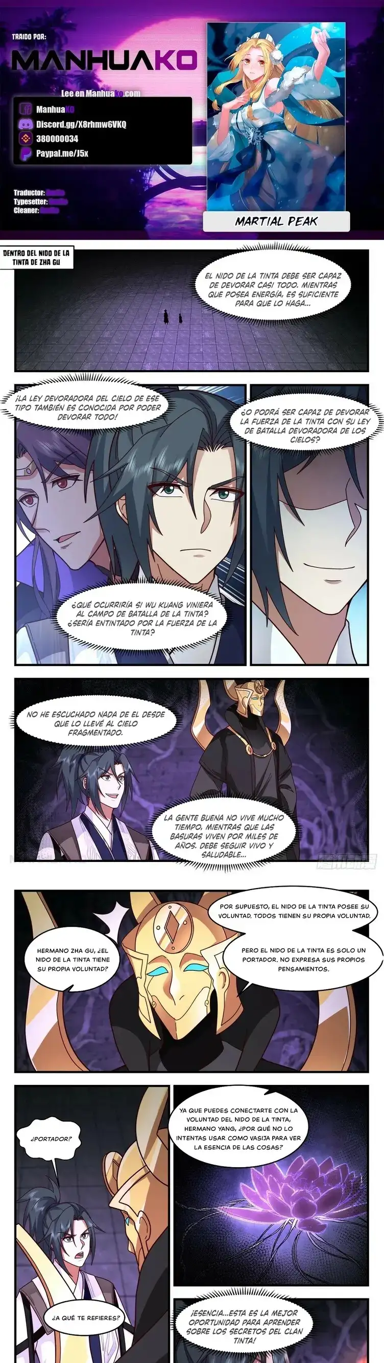 Martial Peak Capitulo 3124 page 0