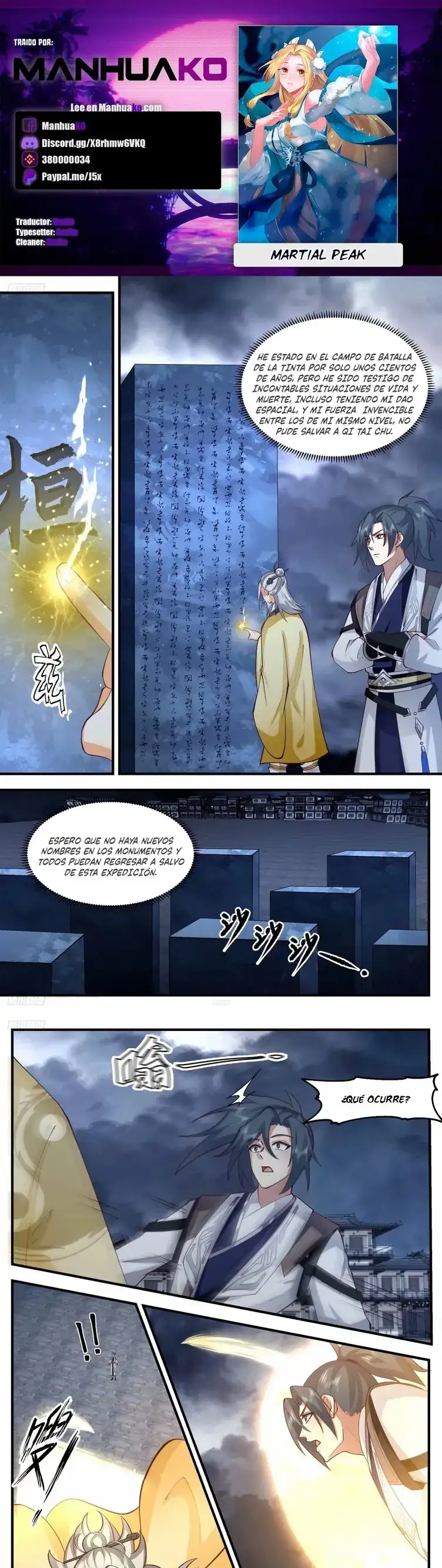 Martial Peak Capitulo 3234 page 0