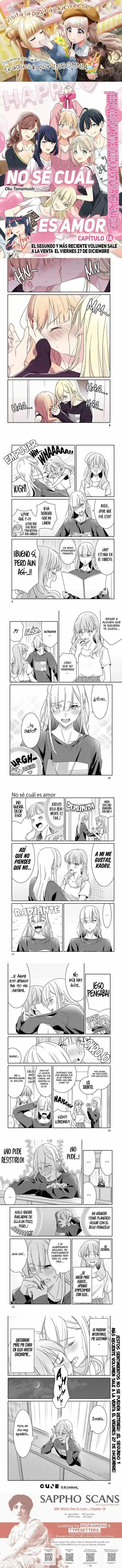 No se cual es amor Capitulo 16 page 0