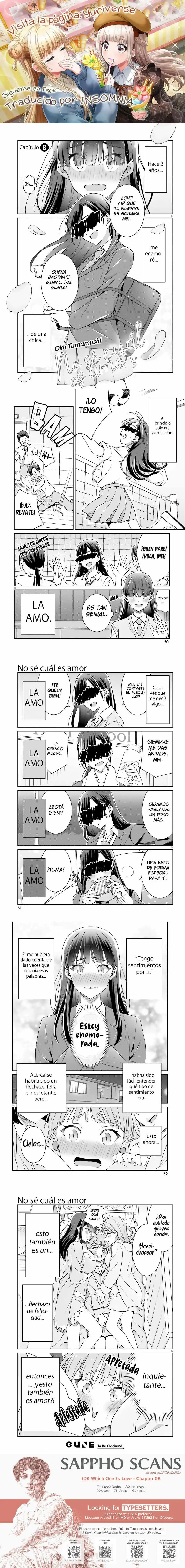 No se cual es amor Capitulo 8 page 0