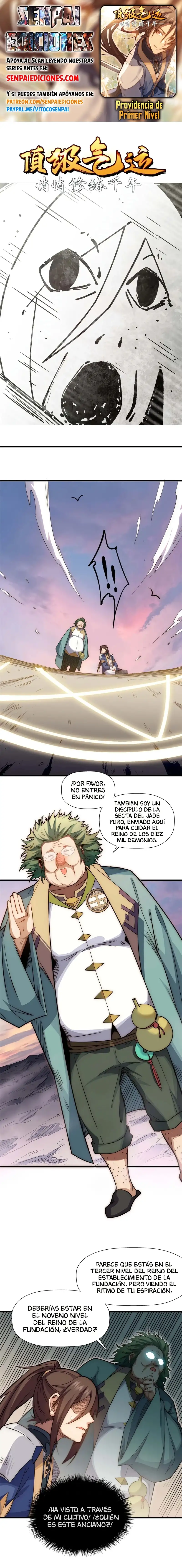 Providencia de Primer Nivel: Cultiva en Silencio Durante Miles de Años Capitulo 14 page 0