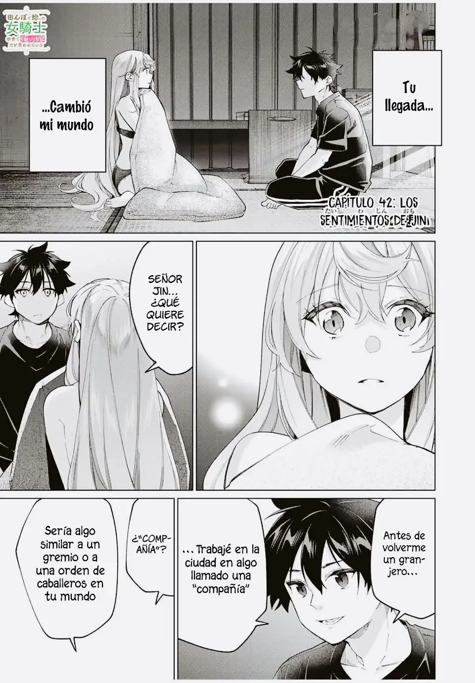 Tanbo de Hirotta Onna Kishi, Inaka de Ore no Yomeda to Omowareteiru Capitulo 42 page 1