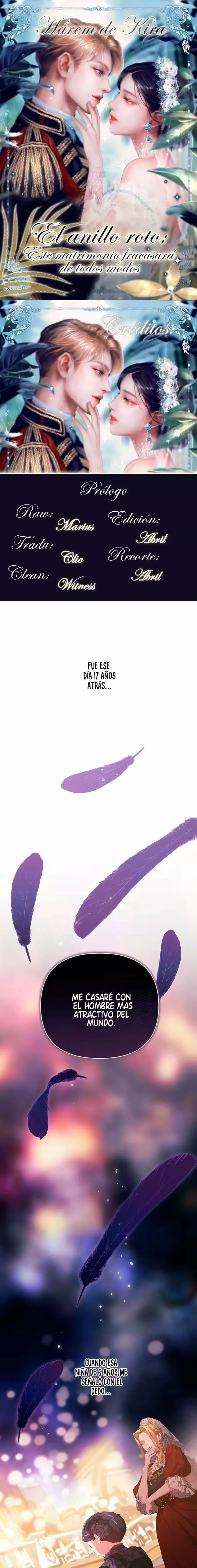 The Broken Ring: This Marriage Will Fail Anyway Capitulo 0.01 page 0