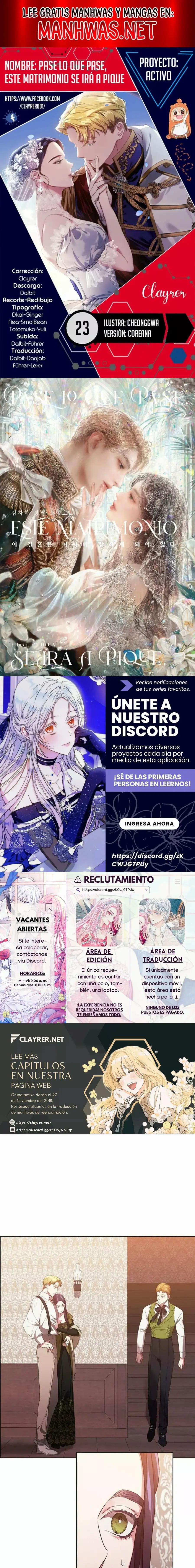 The Broken Ring: This Marriage Will Fail Anyway Capitulo 23 page 0
