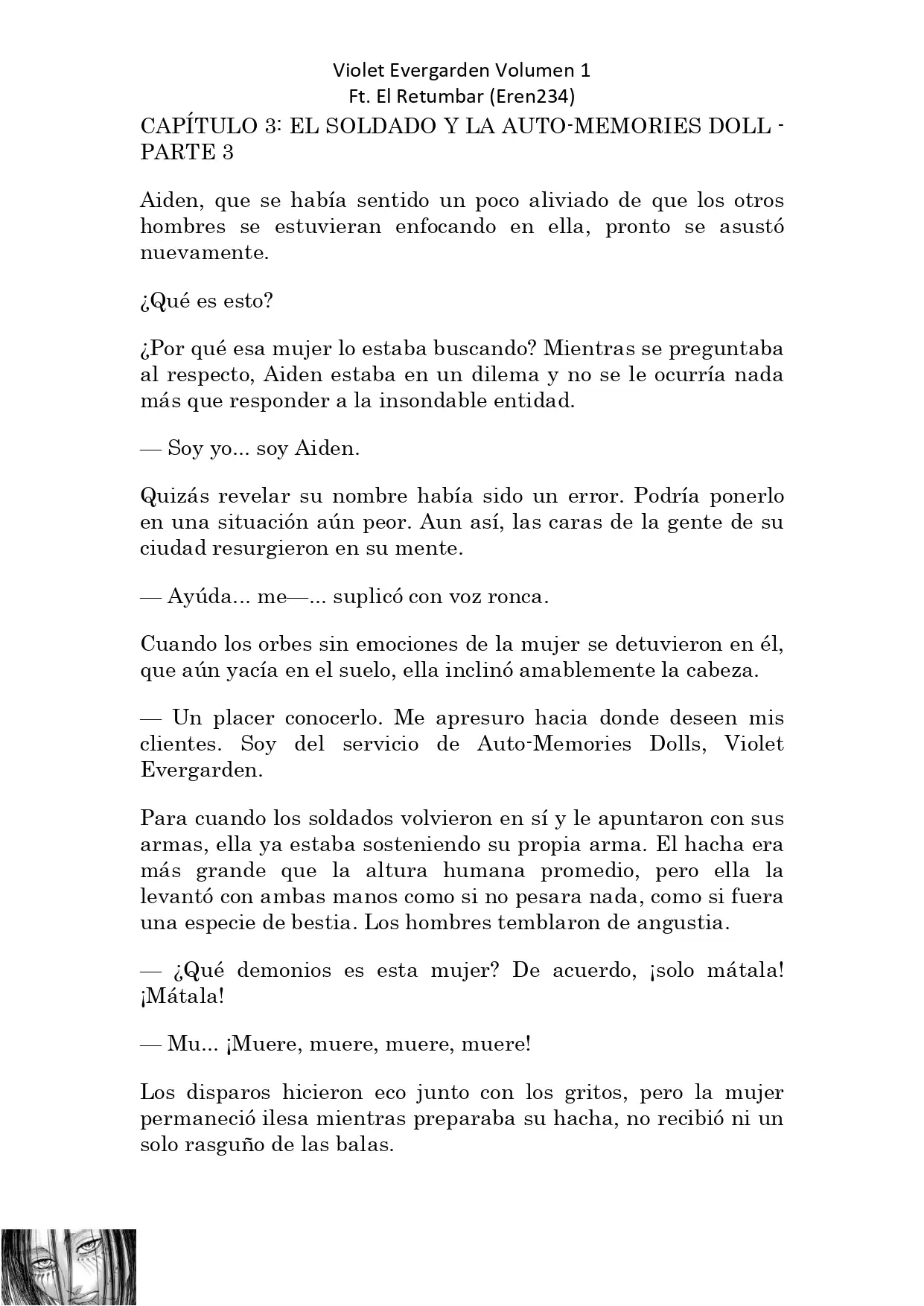 Violet Evergarden Capitulo 3.2 page 0